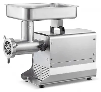 Zdjęcie produktu dla Profesjonalna maszynka do mielenia mięsa, wydajność 9,5 kg/min, elektryczna maszynka do mielenia mięsa #32 z 3 sitami, 3 rurkami do napełniania kiełbas, moc 1100W/1,5 KM, wykonana ze stali nierdzewnej, przeznaczona do użytku w domach i restauracjach, certyfikat ETL