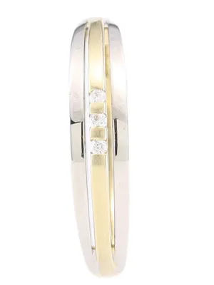 Produktbild von MIAMAR 1172480 Damen Ring 14 Karat (585) Bicolor Gold weiß 54 (17.2)