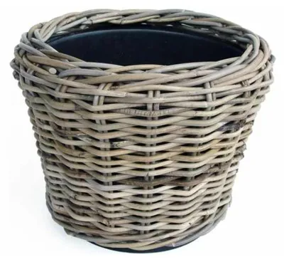 Produktbild von Van der Leeden Pflanzen-/Blumenkorb - geflochten - D33 x H24 cm
