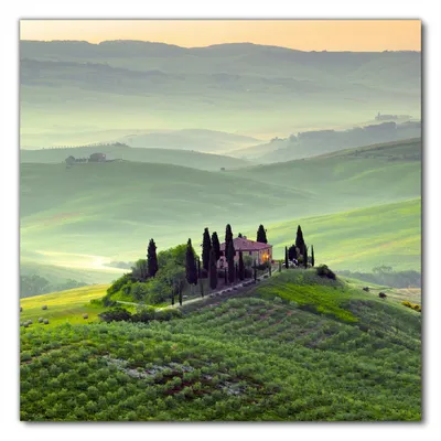Produktbild von Wallario selbstklebende Möbelfolie/ Tischdecke für Innen und Außen, Größe: 70 x 70 cm - Toskana in Italien