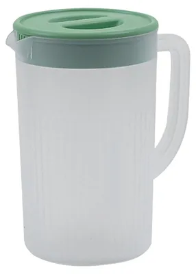 Produktbild von Kunststoffkrug mit Deckel, großes Fassungsvermögen, hochtemperaturbeständiger Kaltwasserkrug für Saft, Tee, Matcha, Grün