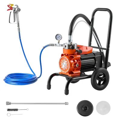 Immagine prodotto di SucceBuy Spruzzatore a membrana airless 900 W, spruzzatore portatile con pressione di 15,17 MPa, tubo flessibile da 10 m, accessori per la pulizia, per progetti fai da te all'interno e all'esterno