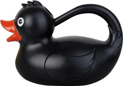 Produktbild von Gieskanne - Gummi-ente - Schwarz- 1,8 Liter - Kunststoff - Kindergieskannen