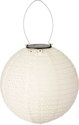 Solar Gartenleuchte LED Laterne 25x23cm Nylon Warmweiß