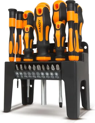 Produktbild von Schraubendreher-Set mit Halter – 22-teilig