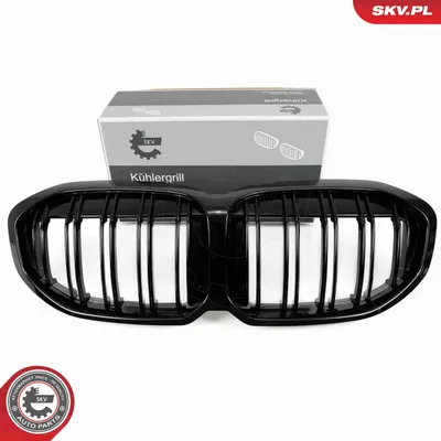 Zdjęcie produktu dla ESEN SKV 66SKV026 Kratka chłodnicy do BMW serii 1 hatchback (F40) – środkowa część, czarna, błyszcząca