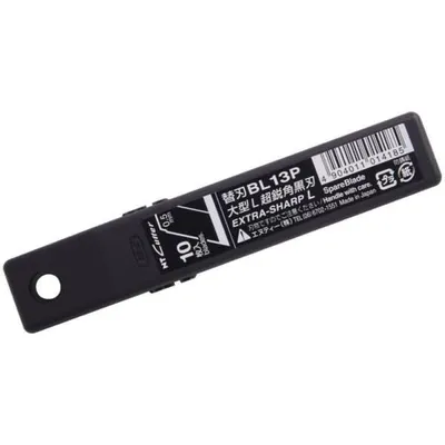 Produktbild von NT Cutter BL13P, 10 Stück(e), 18 mm, 0,5 mm, 100 mm, Schwarz