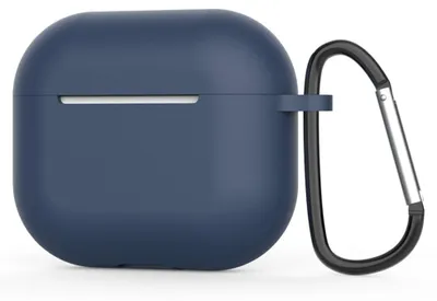Obrázek produktu pro Silikonové pouzdro Techsuit pro AirPods 4 – ultratenké, hladké – tmavě modré