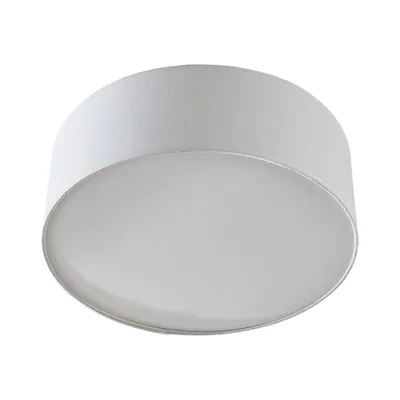 Produktbild von Lindby Deckenleuchte Mariat, weiß, Leinen, Ø 45 cm, E27