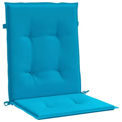 Obrázek produktu pro vidaXL Polštáře na zahradní židle s nízkým opěradlem 4 ks. Modré 100x50x3 cm