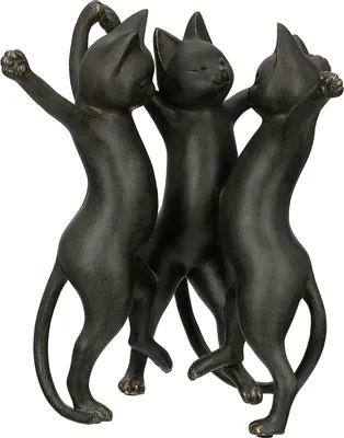 Obrázek produktu pro GILDE Figurka kočka Gatto, černá V.30,5 cm