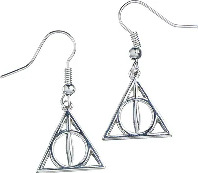 Image de Kolczyki Harry Potter - Znak Śmierci, srebrna stal, licencjonowane