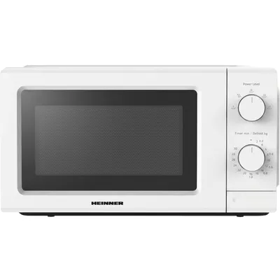 Produktbild von Heinner HMW-MD20IVWH, Arbeitsplatte, Solo-Mikrowelle, 19 l, 700 W, Drehregler, Weiß