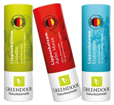 Produktbild von GREENDOOR Lippenpflege Set FRESH