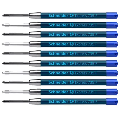 Produktbild von Schneider Express 735 Kugelschreiberminen F blau, 10 St.
