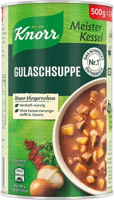 Produktbild von Knorr Meisterkessel Gulaschsuppe 500g