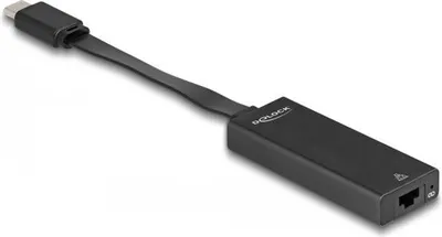Produktbild von Delock - Netzwerkadapter - USB-C 3.2 Gen 1 - Gigabit Ethernet x 1 - Schwarz