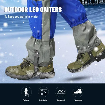 Obrázek produktu pro Kamaše na nohy pro sněhové boty, voděodolné, odolné proti opotřebení, splétání, turistika, lyžování, běh, outdoor, návleky na boty