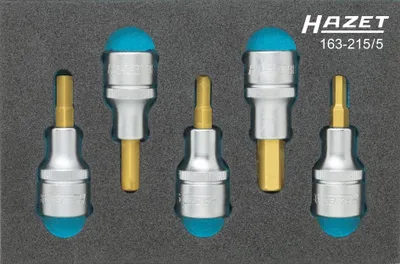 Obrázok produktu pre Hazet Bit set 1/2 (12.5 mm) 5-piece 163-215/5