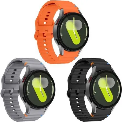 Productafbeelding van Sportieve Siliconen Polsband voor Smartwatches 40mm en 44mm - Comfortabele en Duurzame Armbanden voor Galaxy Watch 7/6/5/4 en Meer