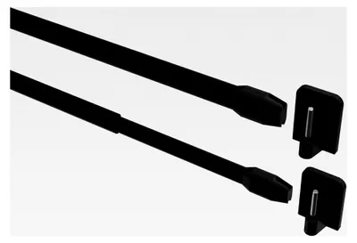 Produktbild von Vitragestangen mit Klebehaken/ausziehbare Scheibenstangen Schwarz, 60-100 cm
