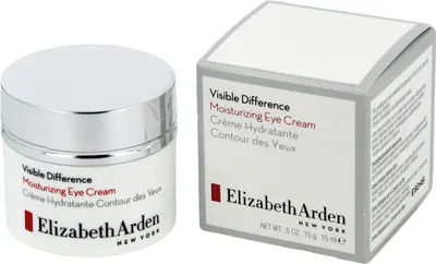 Produktbild von Elizabeth Arden Visible Difference Moisturizing, Augencreme, Frauen, Jeder Hauttyp, Antiaugenringe, Feuchtigkeitsspendend, Glättend, Topf, Water (aqua), cyclopentasiloxane, cetearyl glucoside, glycerin, cetyl ricinoleate, cetearyl...