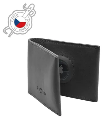Obrázek produktu pro Kožená peněženka FIXED Wallet for AirTag z pravé hovězí kůže – Hnědá