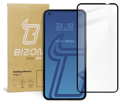 A product shot of a phone screen protector and its packaging.