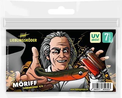 Produktbild von Lieblingsköder Gummifisch Barschköder (7,5 cm, MöRiff) Farbe: MöRiff