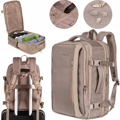 Zdjęcie produktu dla WINGS Plecak wielofunkcyjny damski SKYLARK poszerzany beige