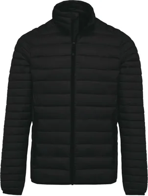 Produktbild von Kariban Herren Steppjacke Outdoor Basic Patch Jacke Winterjacke, Größe:2XL, Farbe:Schwarz