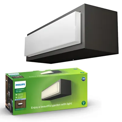 Obrázok produktu pre Philips myGarden 1735493P3, Vonkajšie nástenné osvetlenie, Antracit, Hliník, Syntetika, IP44, Záhrada, Patio, I