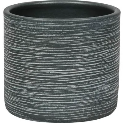 Produktbild von Blumentopf Passion for Pottery Le Havre Zylinder Keramik Ø 20 cm H 18 cm grau