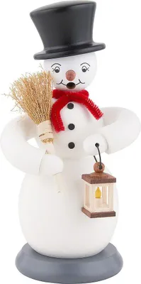 Immagine prodotto di Uomo che fuma, grande pupazzo di neve, colorato, 11x23cm