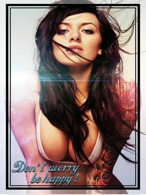 Produktbild von vianmo Holzschild 40x30 cm Pinup Girl Frau don´t worry be happy