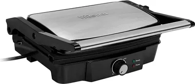 Zdjęcie produktu dla Tristar GR-2852 Grill kontaktowy - czarny - stal nierdzewna - prostokątny - 278 x 170 mm - pokrywa - 1500 W - 220 - 240 V (GR-2852)