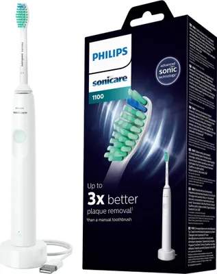 Produktbild von Philips Schallzahnbürste HX3641 11 Weiß 1 Programm Timer Akku 2 Wochen
