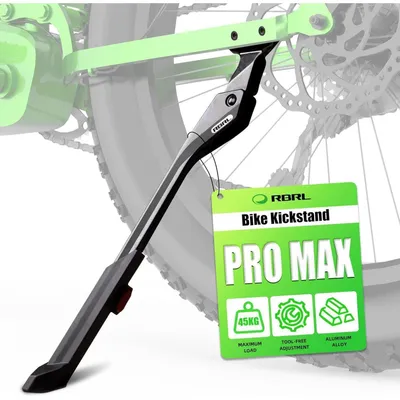 Immagine prodotto di RBRL Cavalletto Regolabile per Bicicletta in Lega di Alluminio per Mountain Bike ed E-Bike da 24-29 pollici, Distanza Fori 18/40 mm