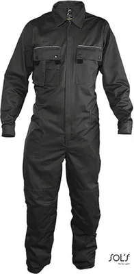 Produktbild von SOLs ProWear 80902 | Herren Workwear Overall Solstice Pro - Farbe: Dark Grey (Solid) - Größe: XXL (54/56)
