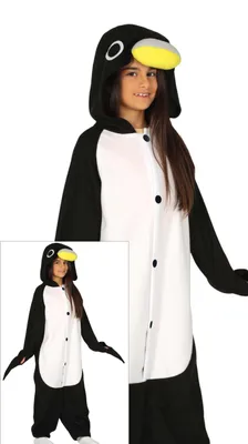 Imagen del producto de Disfraz de pingüino para niños, talla: 140/146