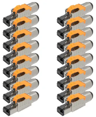 Produktbild von Netzwerkstecker RJ45 Stecker Cat8 CAT8.1 16 Steckverbinder werkzeuglos geschirmt