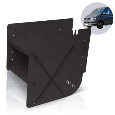 Immagine prodotto di 040 - Scaffale per scarpe, colore nero, lato guidatore, accessori compatibili con VW T5, T6, T6.1. Organizer per scarpe, custodia per scarpe