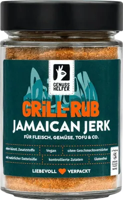 Produktbild von Jamaican Jerk Rub, ideal für Hähnchen, würzig-scharfer Grillrub, 170g