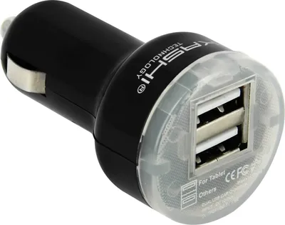 Image de Akashi Chargeur allume-cigare de voiture 2x sortie USB 2.4A Smartphones/tablettes