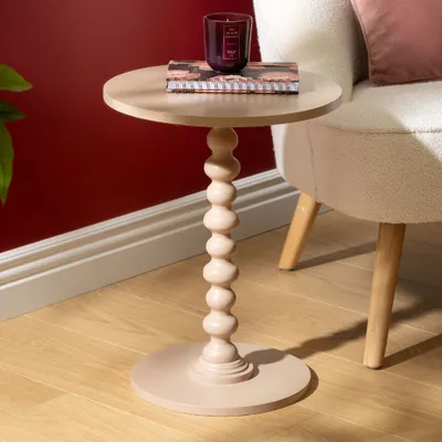 Image de Eazy Living Table d'appoint Ø 38 cm Roselin Marron clair