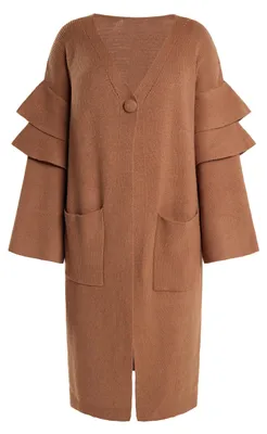 Produktbild von RISA damen strickjacke - kamel, M/L