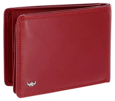 Produktbild von Leder Geldbörse Polo RFID Protect Scheintasche mit Geheimfach 1159 Rot dunkelrot