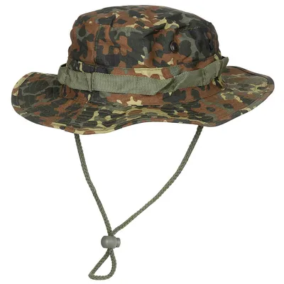 Produktbild von MFH US GI Buschhut, mit Kinnband, GI Boonie, Rip Stop, flecktarn