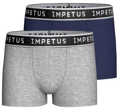 Immagine prodotto di Boxer per bambino, set da 2 pezzi - 10 anni - Grigio / Blu navy | by Impetus