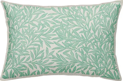 Produktbild von Erwin Müller Kissenhülle Blätter" jade 30x50 cm"